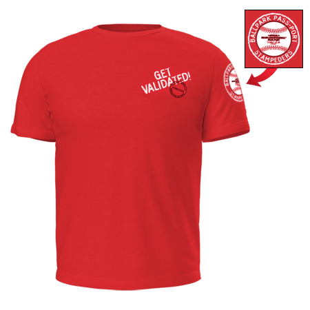 Get Validated T-Shirt Red, front view