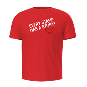Every Stamp Has A Story T-Shirt, Front view