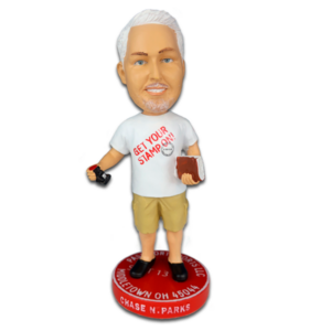 Chase N. Parks bobblehead front view