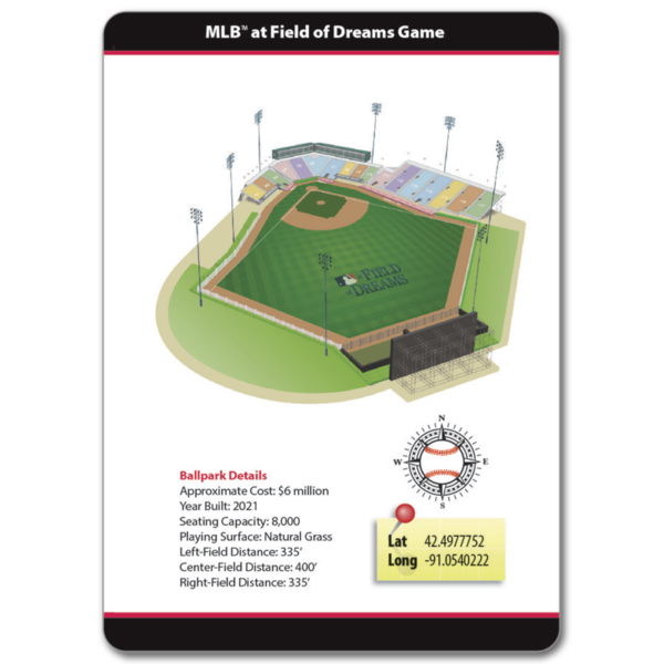 Field of Dreams Game Insert Ballpark details page