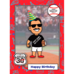 Happy Birthday MLB BallPark Pass-Port Card